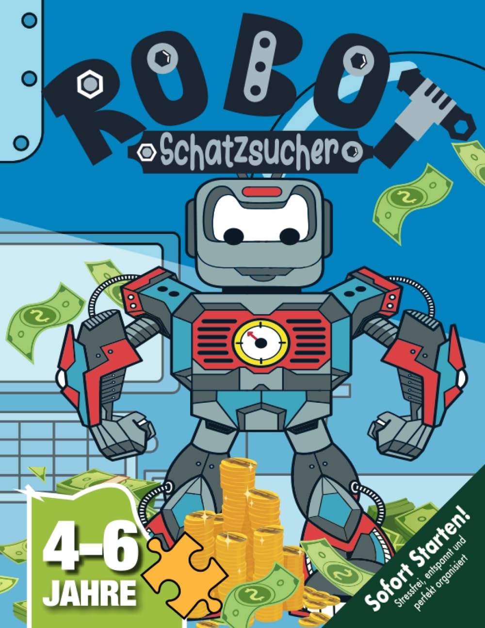 Roboter Schatzsuche Kindergeburtstag 4-6 Jahre: Taucht ein in eine Schnitzeljagd voller kniffliger Rätsel & Spiele und bastelt euch den legendären Schatzroboter. (Bravo Schatzsuche) Tiptoi & Games