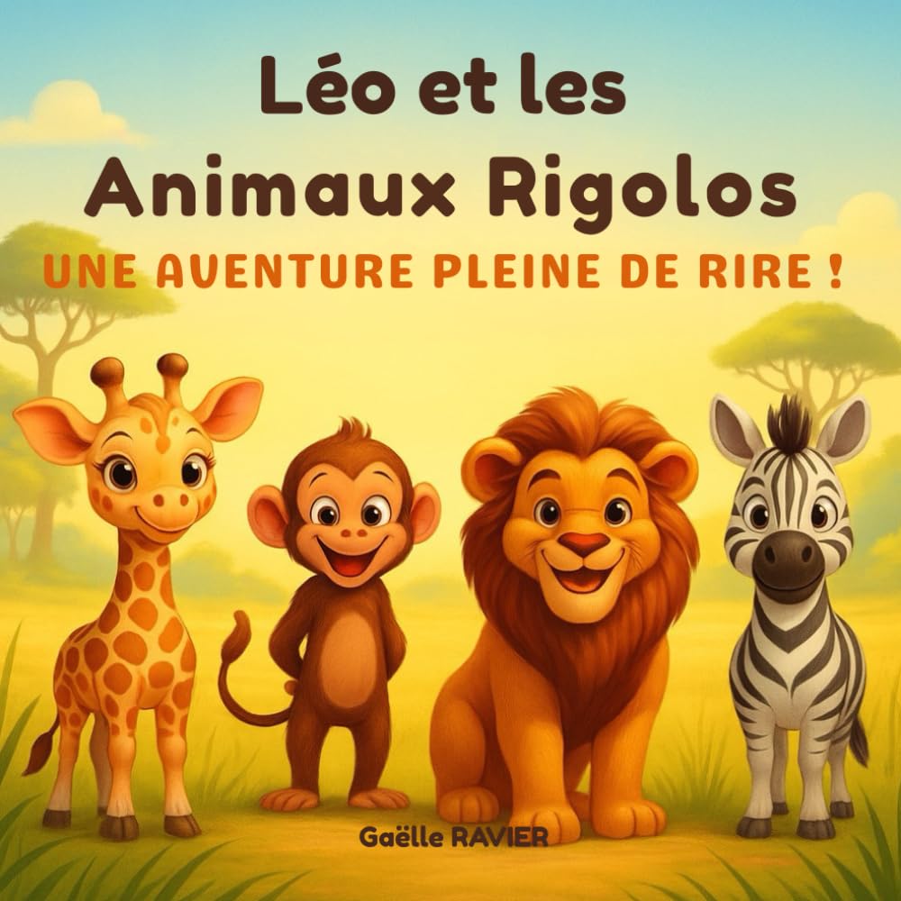 Léo et les Animaux Rigolos : Une Aventure Pleine de Rires !: Un livre pour enfants rempli d'animaux drôles, de blagues hilarantes et d'amitié dans une savane enchantée. Non-fiction