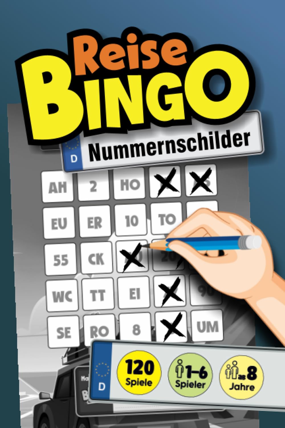 REISE BINGO "Nummernschilder": DAS Reisespiel gegen langweilige Autofahrten, in Urlauben, auf Reisen und bei Ausflügen | für Kinder ab 8 Jahre (REISE ... für Auto, Zug, Flugzeug und Schiff) Leisure & Fun