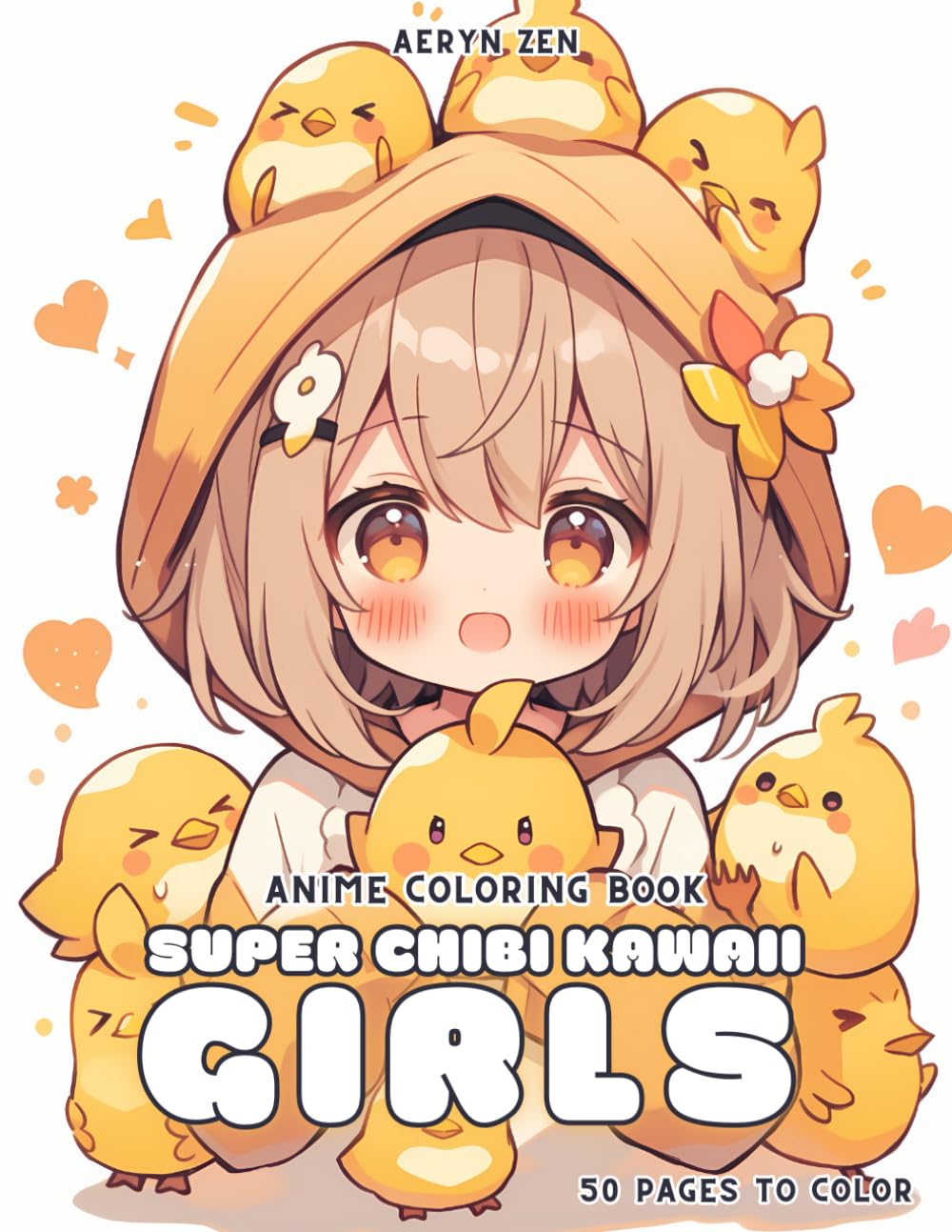 Anime Coloring Book: Super Chibi Kawaii Girls: Manga Art & Anime Enthusiasts Stress Relief Adult Coloring Manga