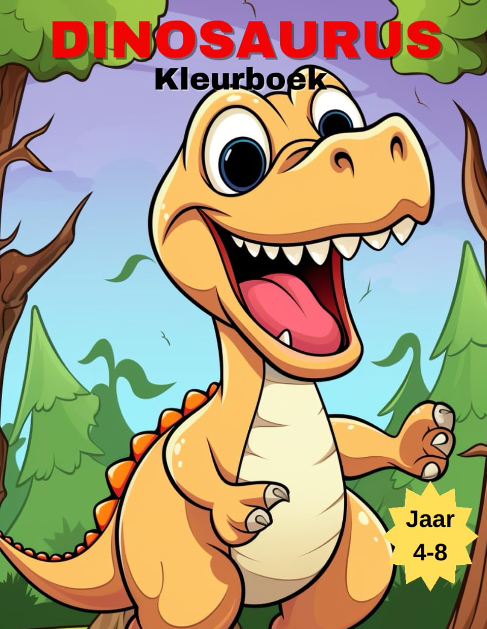 Dinosaurus Kleurboek voor Kinderen 4-8 Jaar: Ontdek de Wereld van Prehistorische Wezens met Spannende Kleurplaten book
