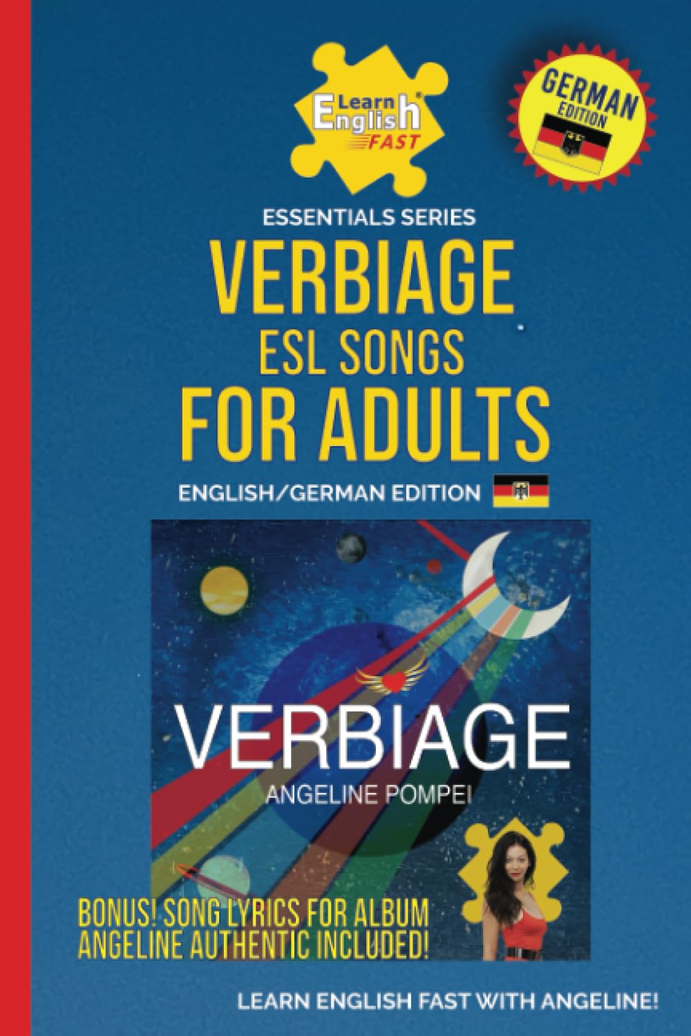 Verbiage ESL Songs For Adults: English/German Edition Foreign Languages ​​& Dictionaries