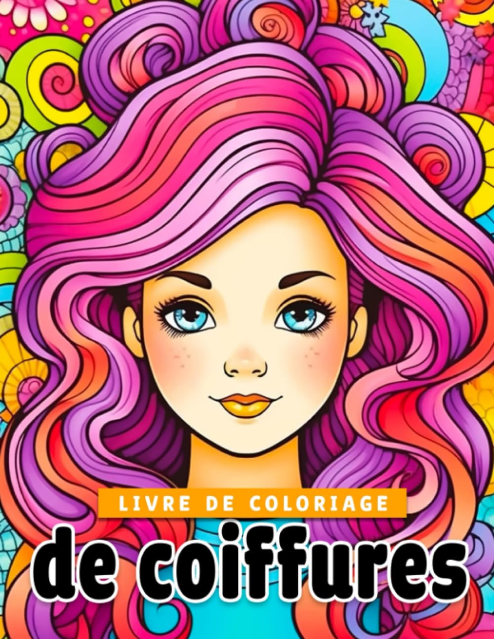 Livre de coloriage de coiffures: Créez des illustrations de mode capillaire époustouflantes avec 30 pages d'art parfaites pour offrir aux femmes filles et adultes book