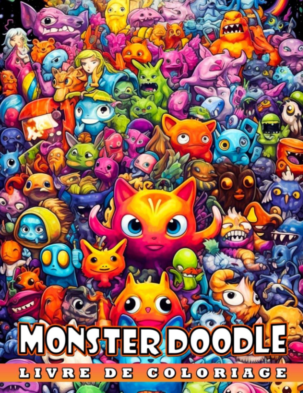 Livre de coloriage Monster Doodle: 30 pages de dessins de monstres mignons à colorier pour les enfants idée cadeau parfaite ! book