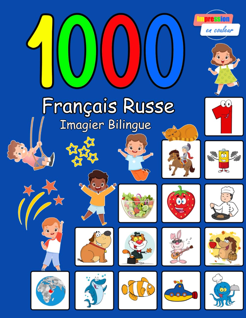 1000 Français Russe Imagier Bilingue: Édition de vocabulaire en couleur book