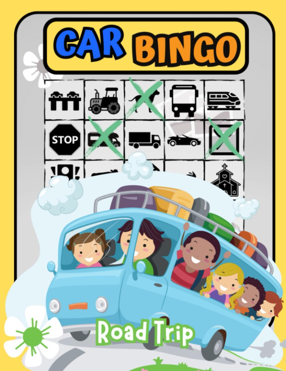Car Bingo: road trip activities for kids - road trip games - travel games for kids ages 4-12 - travel bingo (car bingo game for travel kids, Band 1) Leisure & Fun