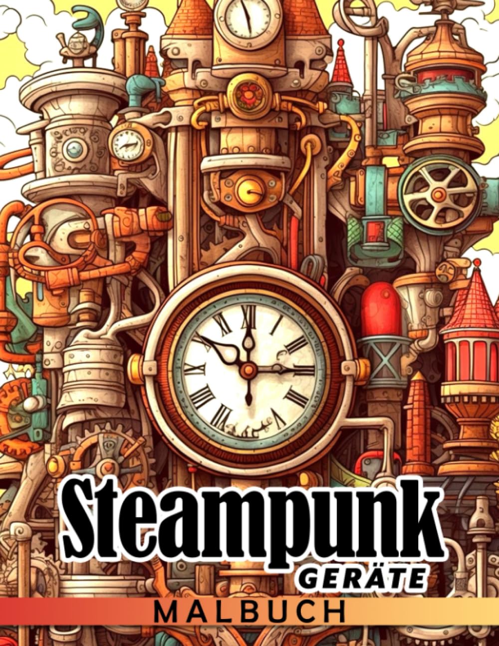 Steampunk-Geräte Malbuch: Mechanische Ausmalbilder mit schönen Illustrationen für alle Altersgruppen - Geschenkidee für Tierliebhaber zur Stressreduzierung und Entspannung Hobbies & Crafts