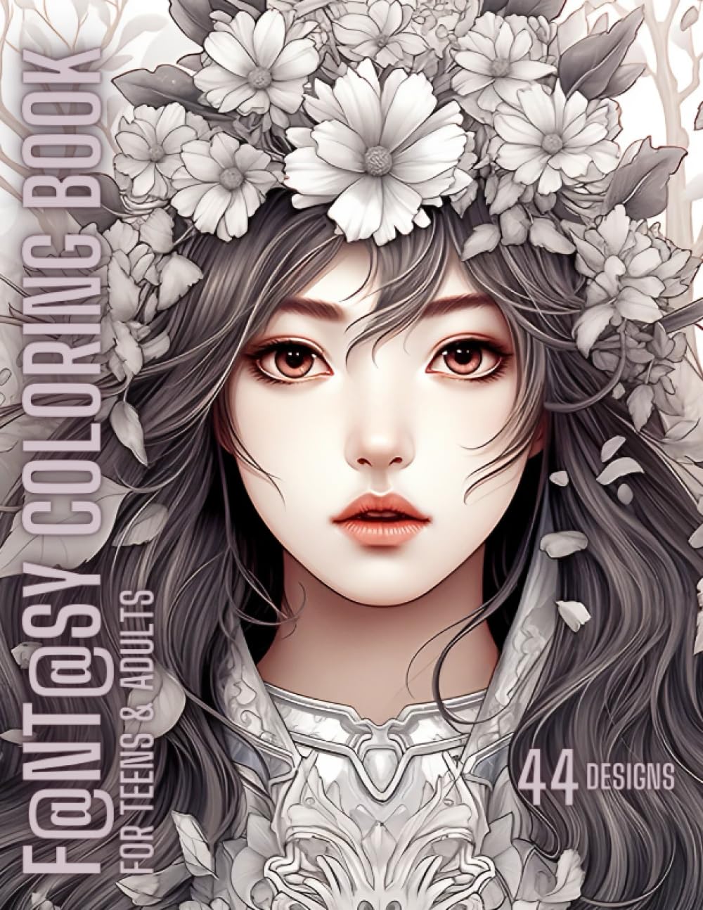 Fantasy coloring book for teens & adults: Unleash Your Creativity: A Fantasy Art Coloring Book for Teens and Adults Manga