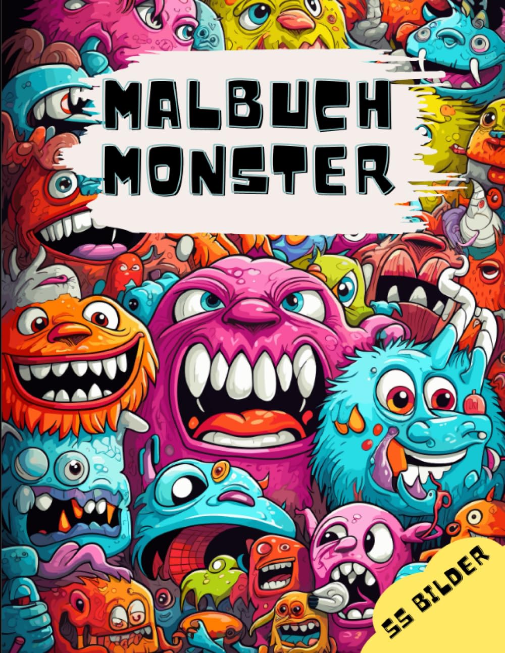 Monstermalbuch - Kreativer Spaß für kleine Künstler I 55 Bilder zum Ausmalen: Ausmalbuch Monster I 55 Bilder zum Ausmalen I für Kinder ab 6 Jahren Action & Adventure
