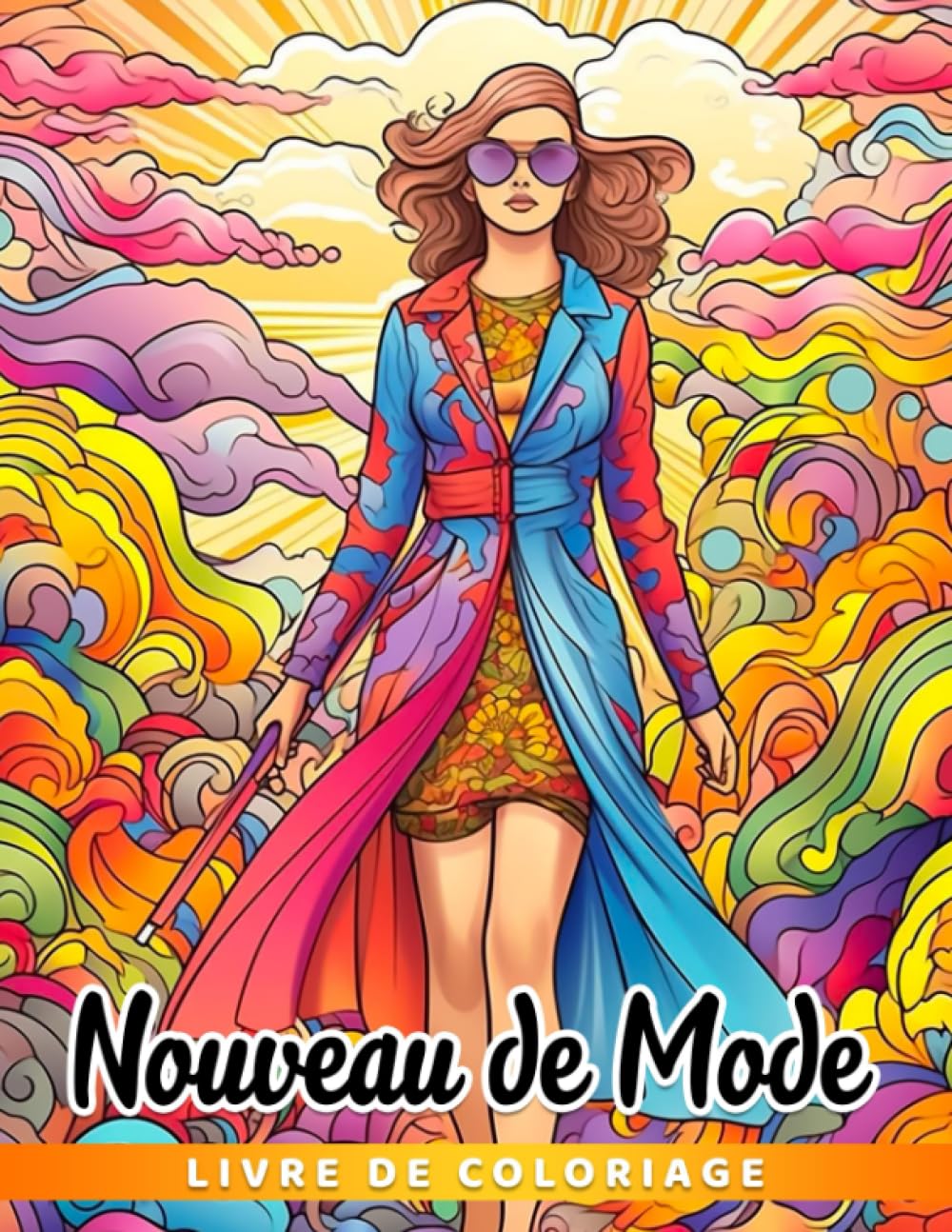 Nouveau livre de coloriage de mode: Belles styles et pages de coloriage d'ensembles cl book