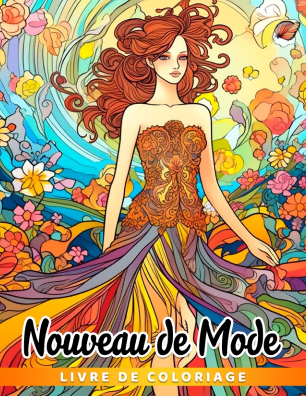 Nouveau livre de coloriage de mode: Belles styles et pages de coloriage d'ensembles cl book