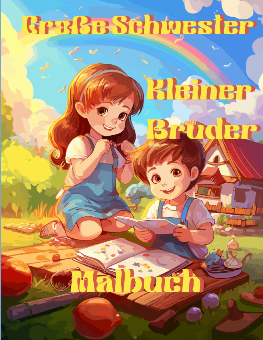 Große Schwester Kleiner Bruder: Malbuch für große Schwestern, die einen kleinen Bruder bekommen. Toll als Geschenk zur Geburt eines neuen Bruders Non-fiction