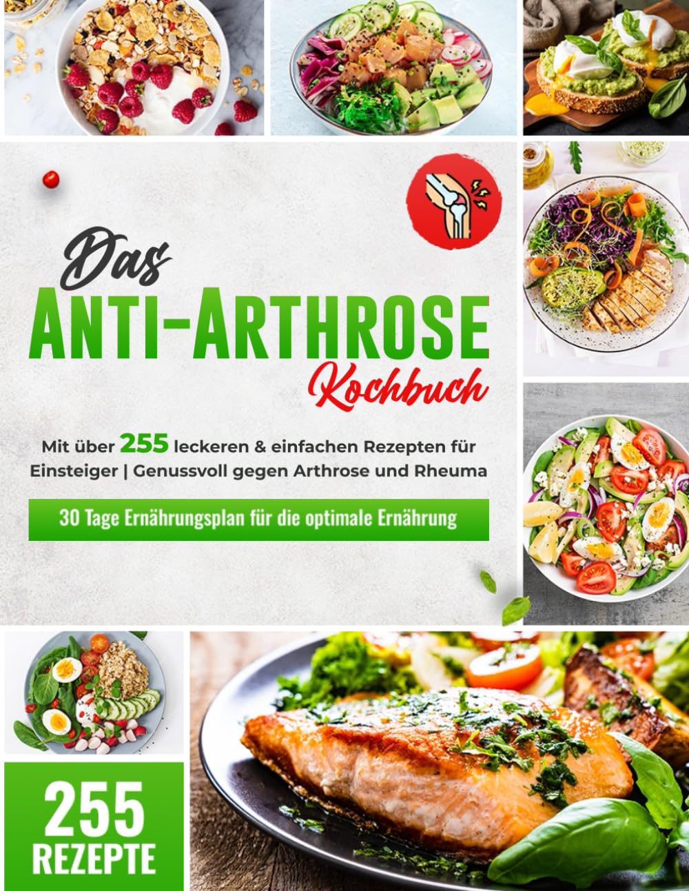 Das Anti-Arthrose Kochbuch: Mit über 255 leckeren & entzündungshemmenden Rezepten für Einsteiger | Arthrose lindern durch eine alltagstaugliche Arthrose Ernährung Biographies & Memoirs