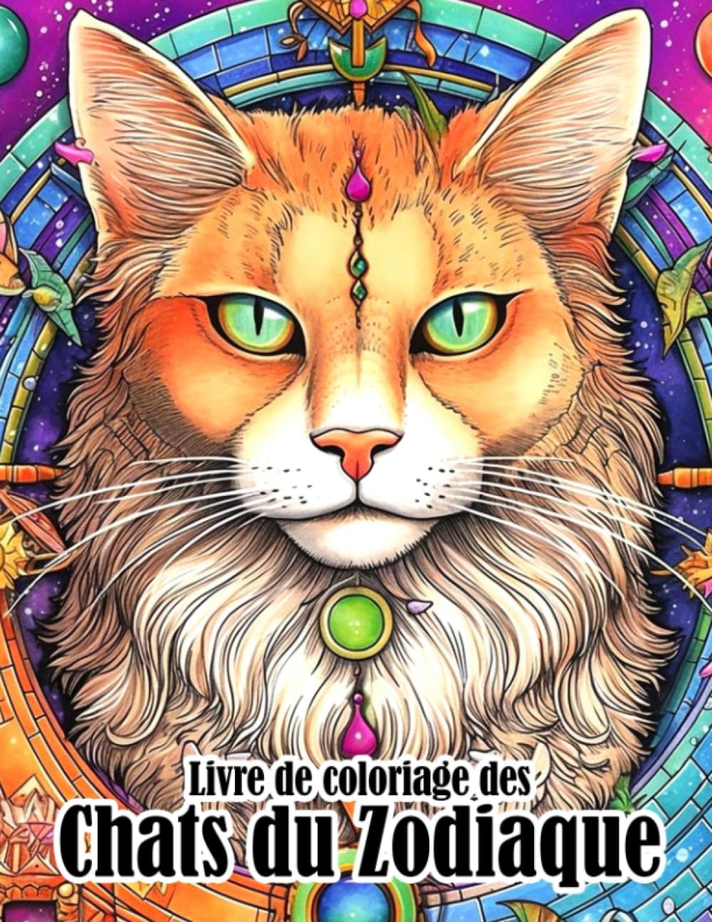 Livre de coloriage des chats du zodiaque: Pages de coloriage de chatons mignons avec constel book