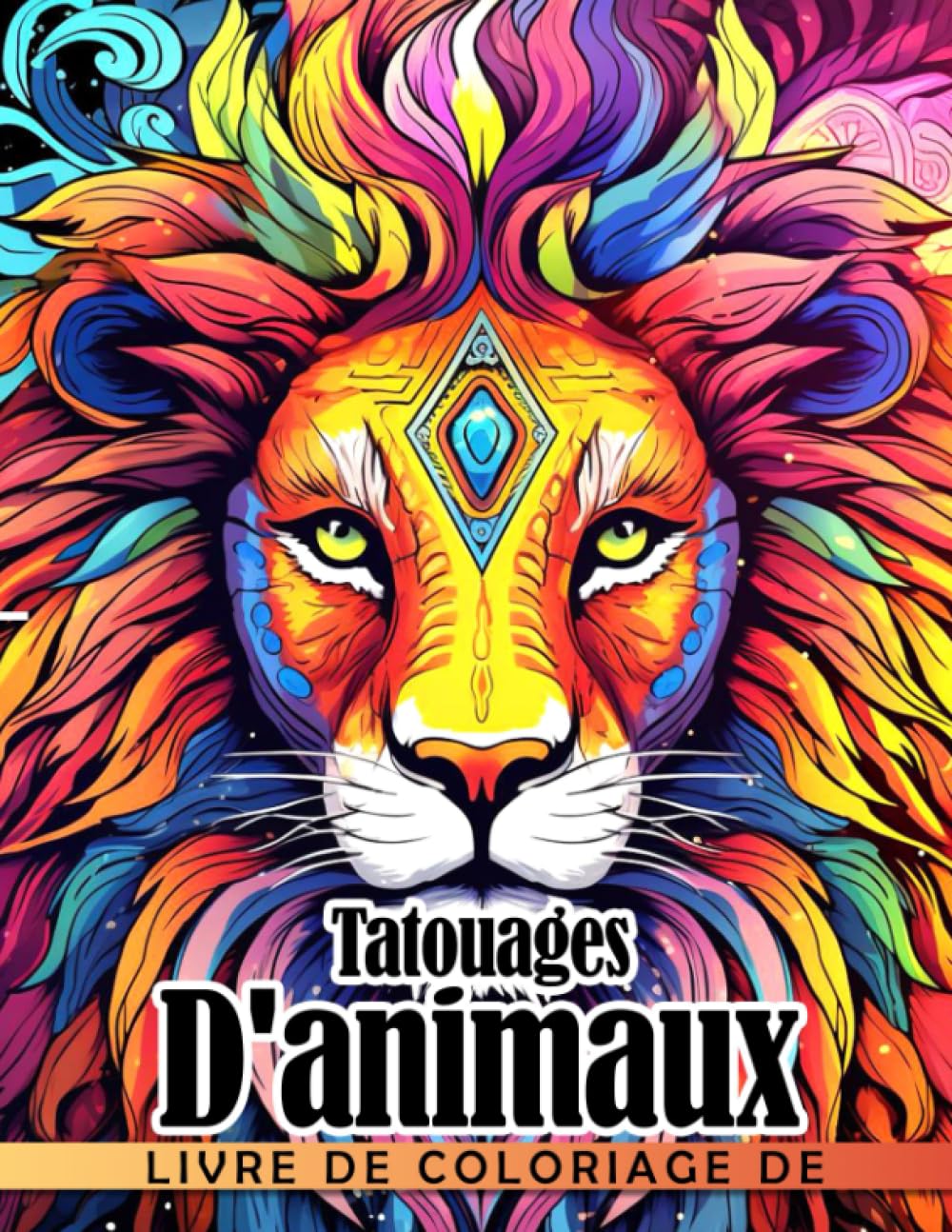 Livre de coloriage de tatouages d'animaux: Pages de coloriage de designs d'animaux incroyable book