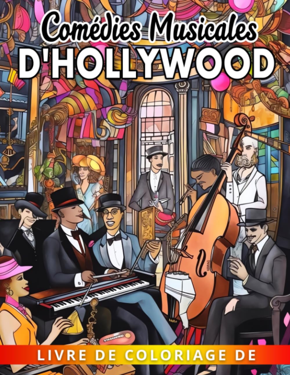 Livre de coloriage de comédies musicales d'Hollywood: Un livre de coloriage passionnant pour les enfants de 8 à 12 ans - mettant en vedette des scènes emblématiques de comédies musicales classiques book