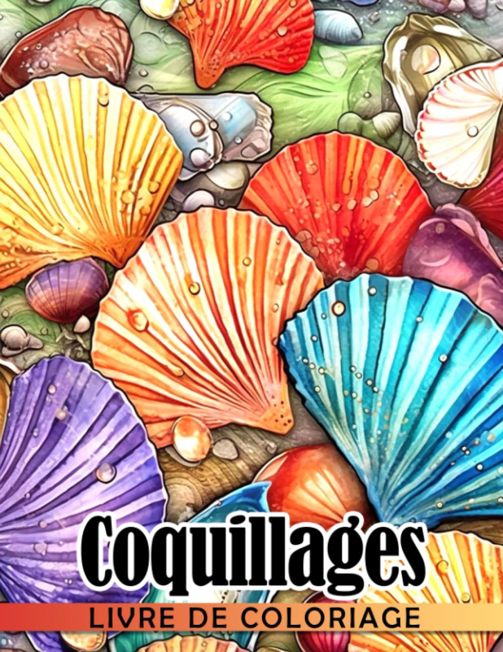 Livre de coloriage Coquillages: Pages de coloriage de formes merveilleuses pour le book