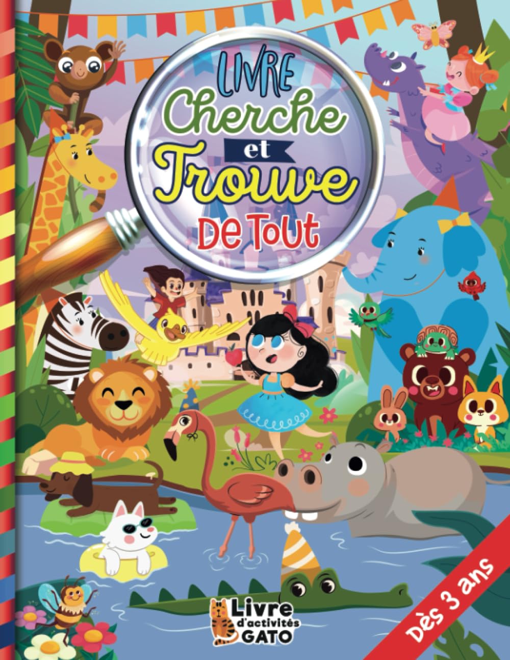 Cherche et trouve de Tout dès 3 ans: Jeux et activités ludiques sur divers thèmes, Animaux, Espace, Dinosaures et plus, pour développer sa concentration tout en s'amusant. Tiptoi & Games