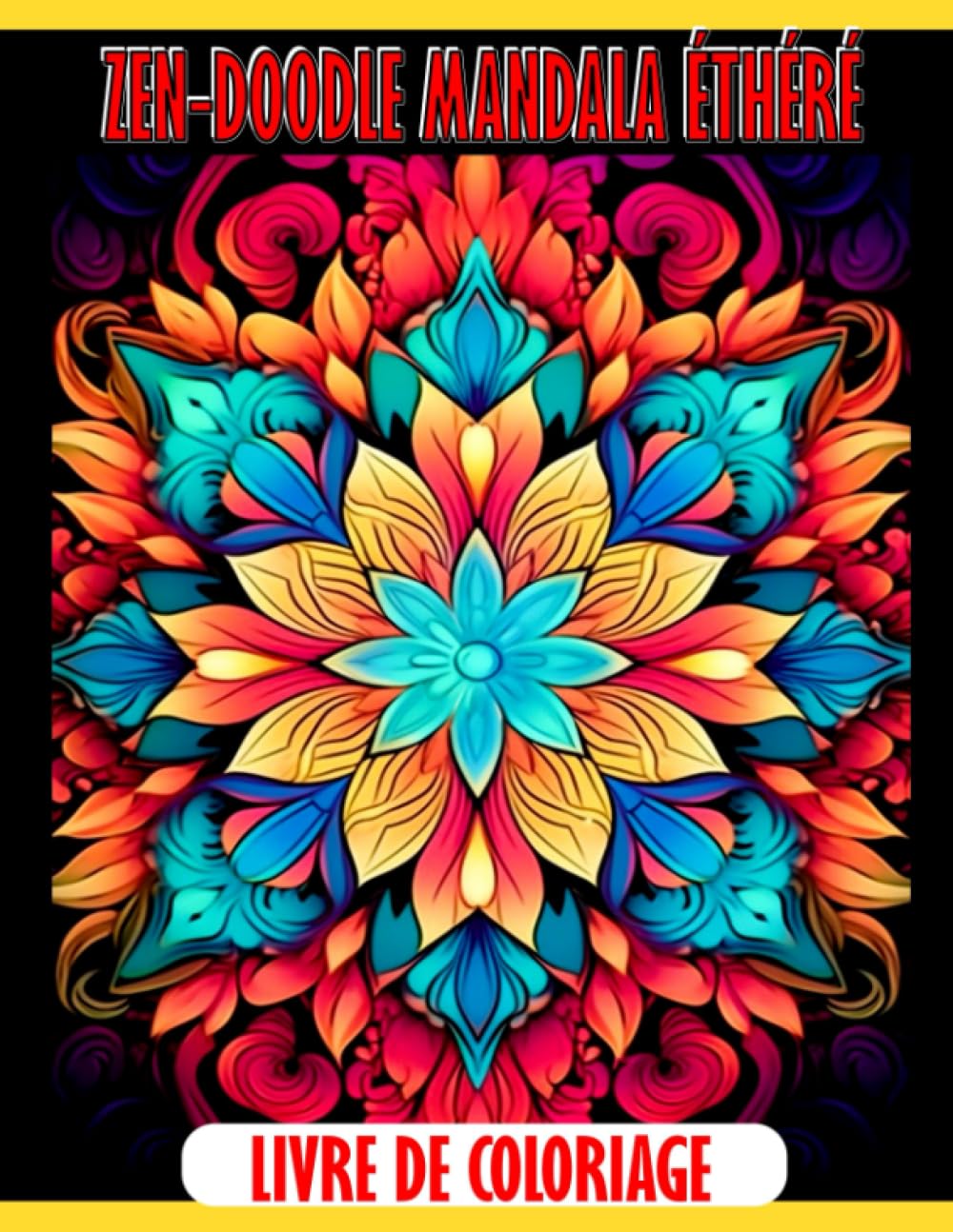Livre de coloriage Zen-Doodle Mandala Éthéré: Fabuleuses pages de coloriage présentant de magnif book
