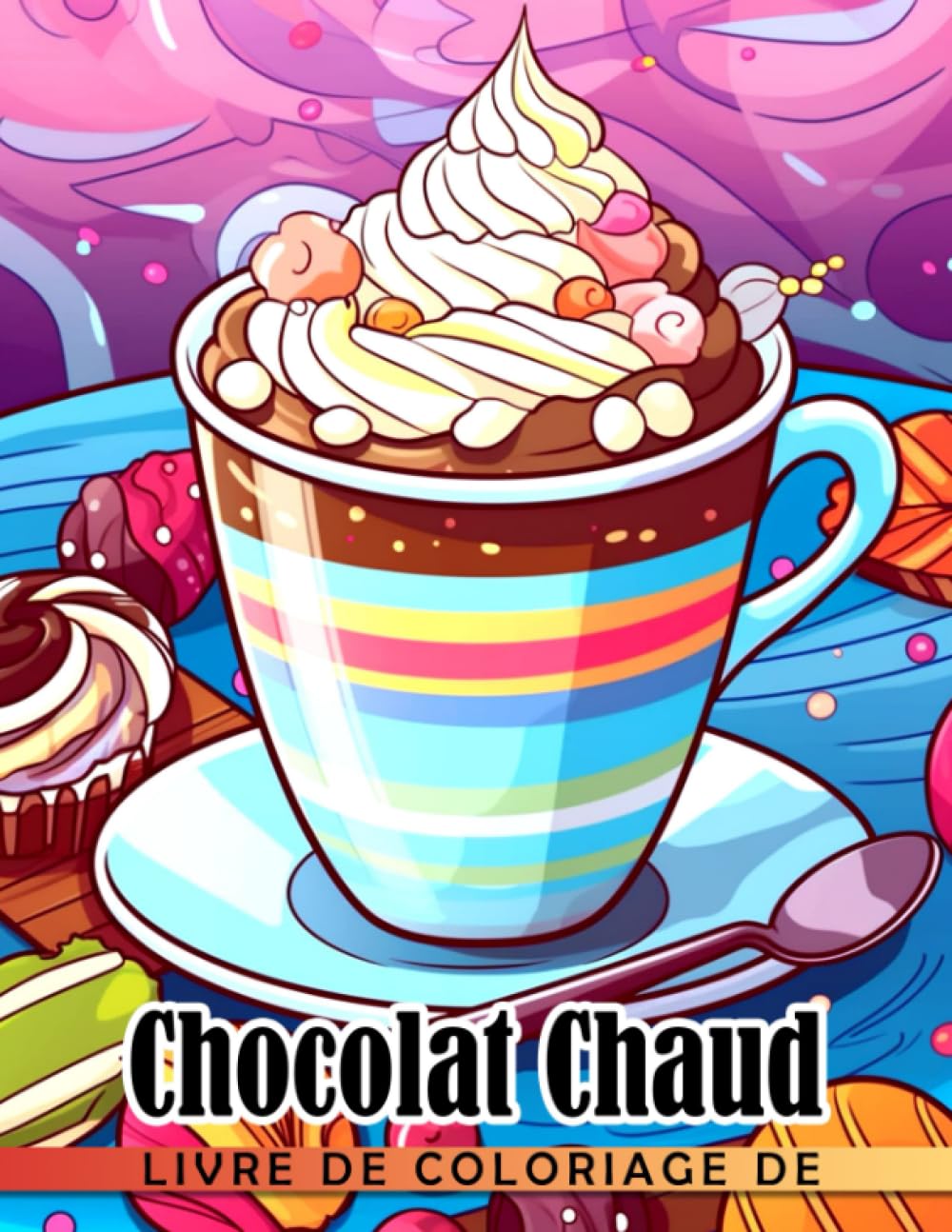Livre de coloriage de chocolat chaud: Incroyables pages de coloriage présentant de magni book