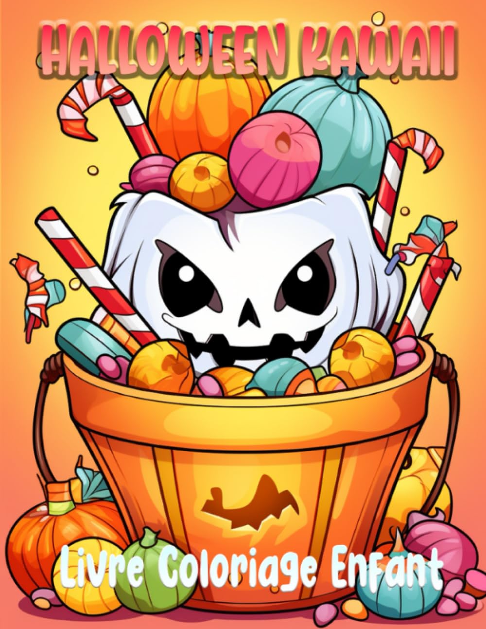 Halloween Kawaii : 50 Dessins Adorables à Colorier pour les Petits book