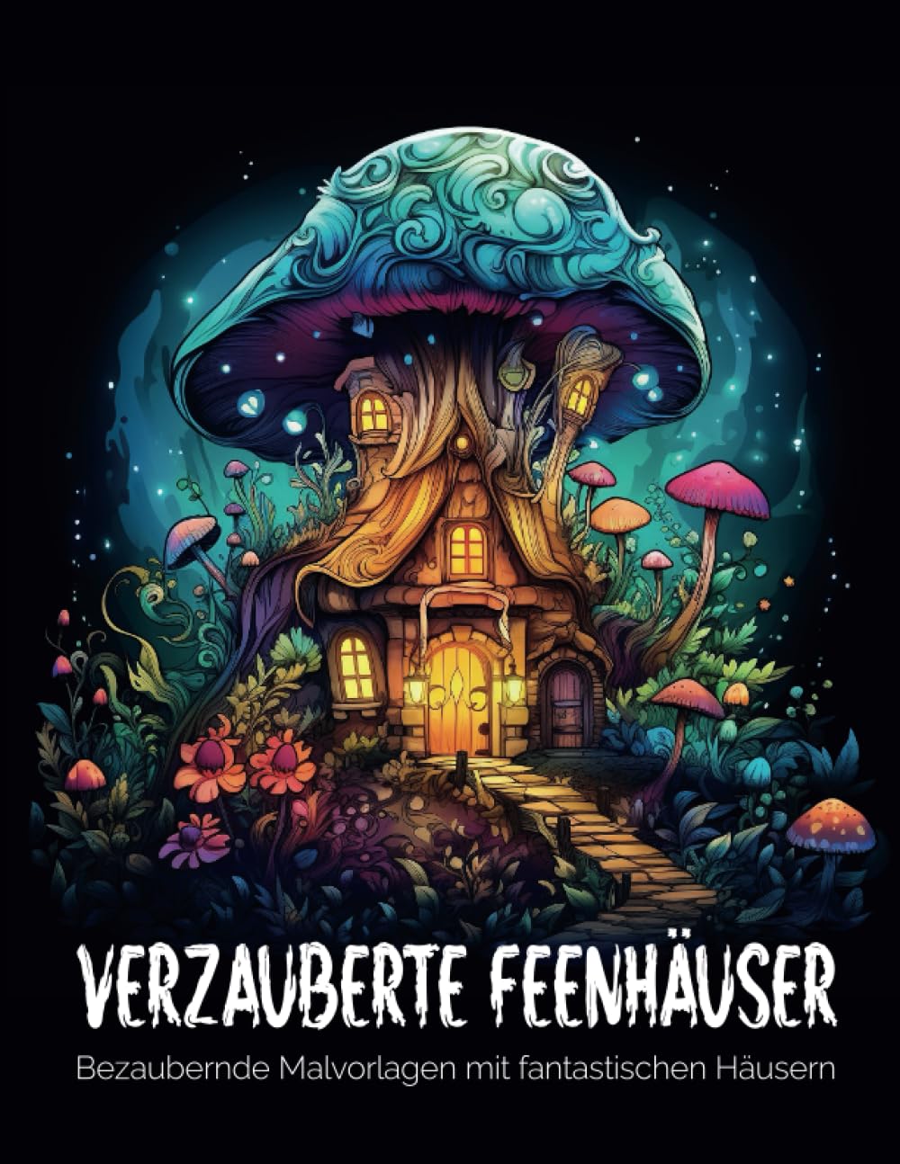 Verzauberte Feenhäuser: Ein Entspannendes Malbuch für Erwachsene mit Fantasiehäusern und Verzauberten Gärten Hobbies & Crafts