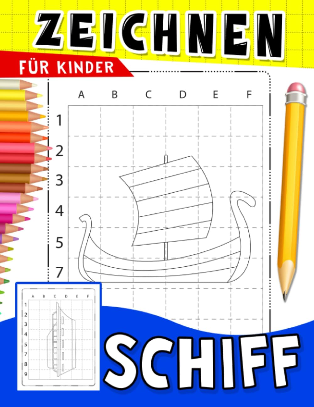Schiff zeichnen für Kinder: Lernen Sie, Schiffe und Boote Schritt für Schritt zu zeichnen | Für Kinder, Kinder oder Liebhaber | 50 Designs für ... | Scherzgeschenke | Zur Stressbewältigung Hobbies & Crafts
