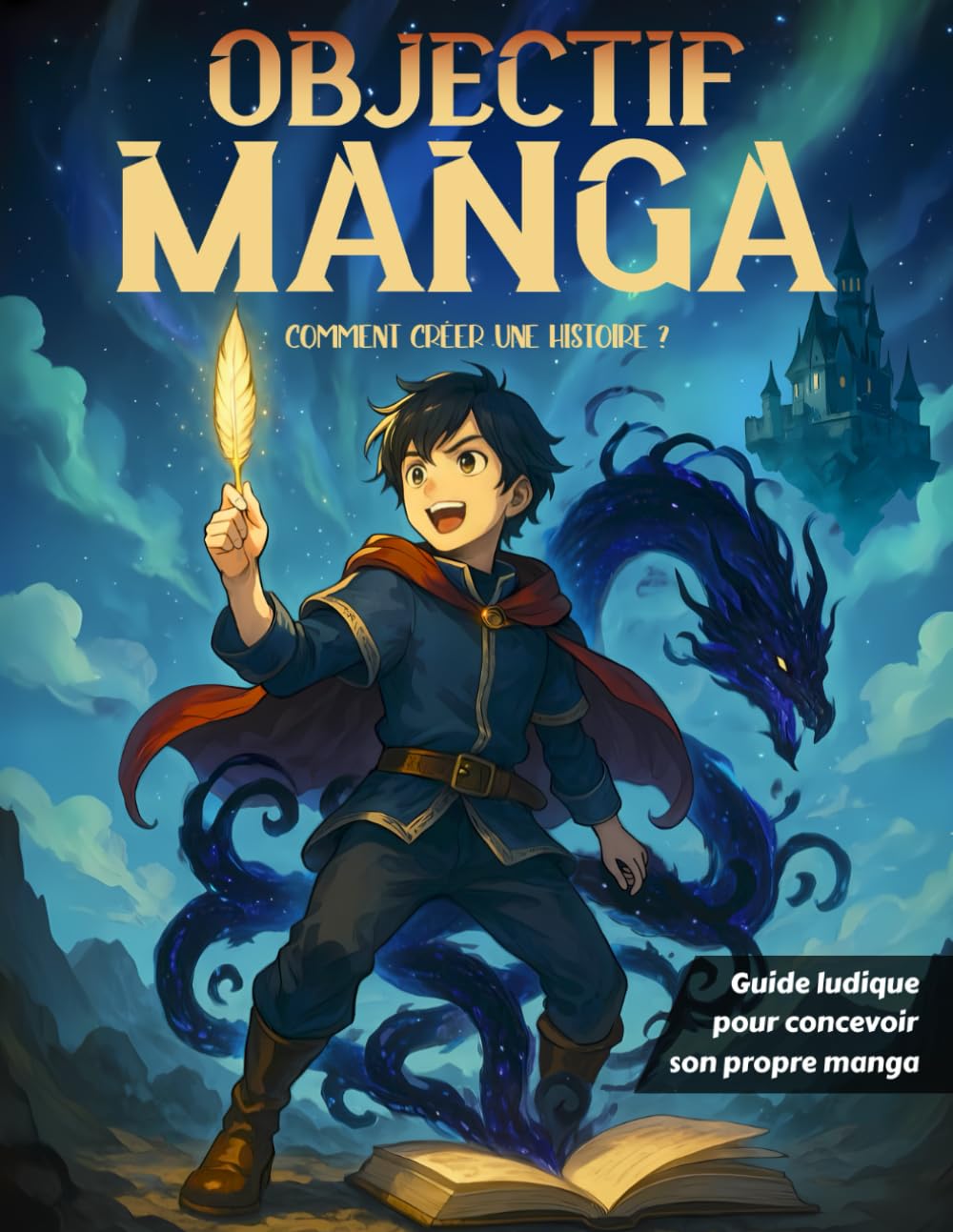 OBJECTIF MANGA : Comment créer une histoire: Guide ludique pour concevoir son propre manga - Bonus : 100 décors à télécharger ! Manga