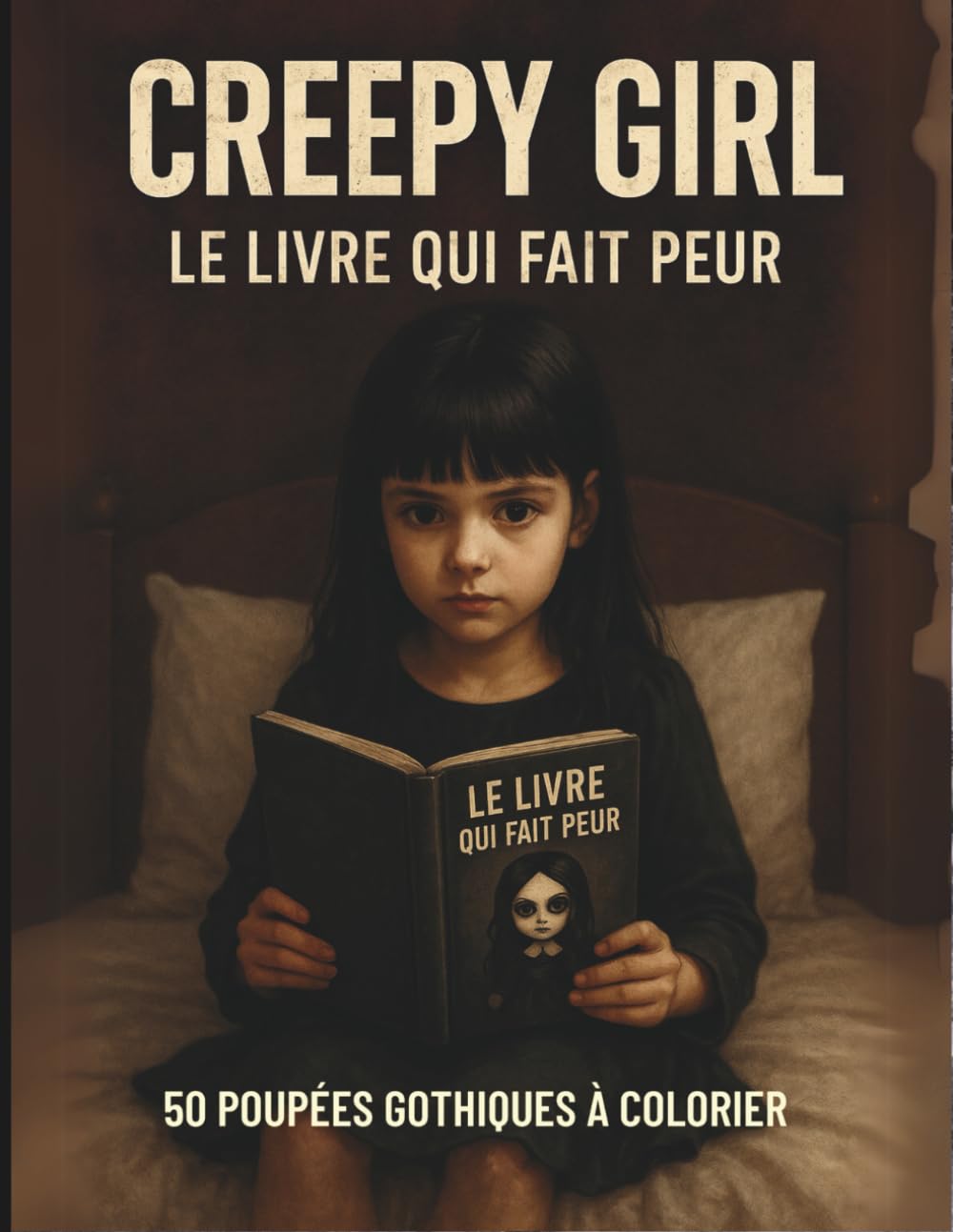 CREEPY GIRL - le livre qui fait peur: Plus de 50 magnifiques dessins à colorier de filles fantômes issues d'un monde d'imagination terrifiante et envoûtante | Un cadeau captivant pour ados et adultes book