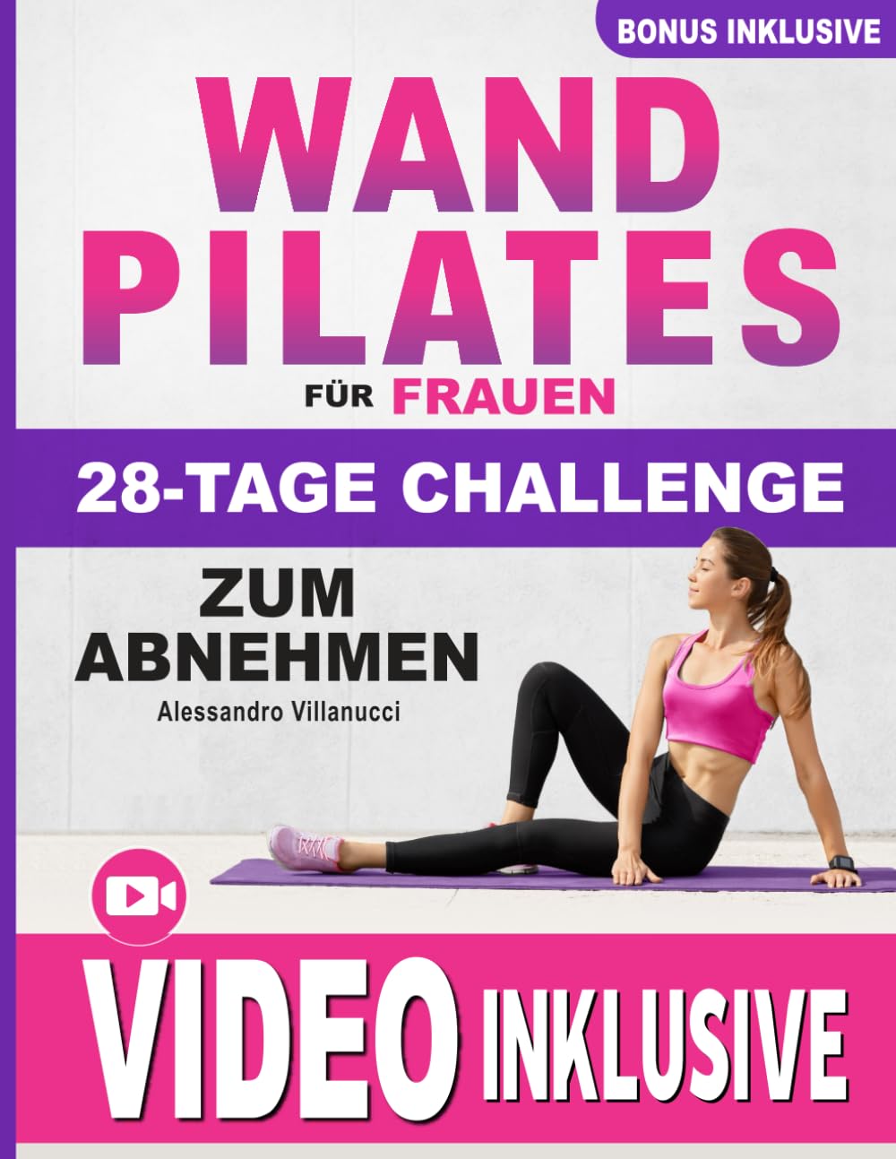 Wand Pilates für Frauen: 10 Minuten Routinen für Anfänger Mit Ganzkörper Workouts für Bauch, Beine, Po & Arme- 28 Tage Challenge Health, Nutrition & Fitness