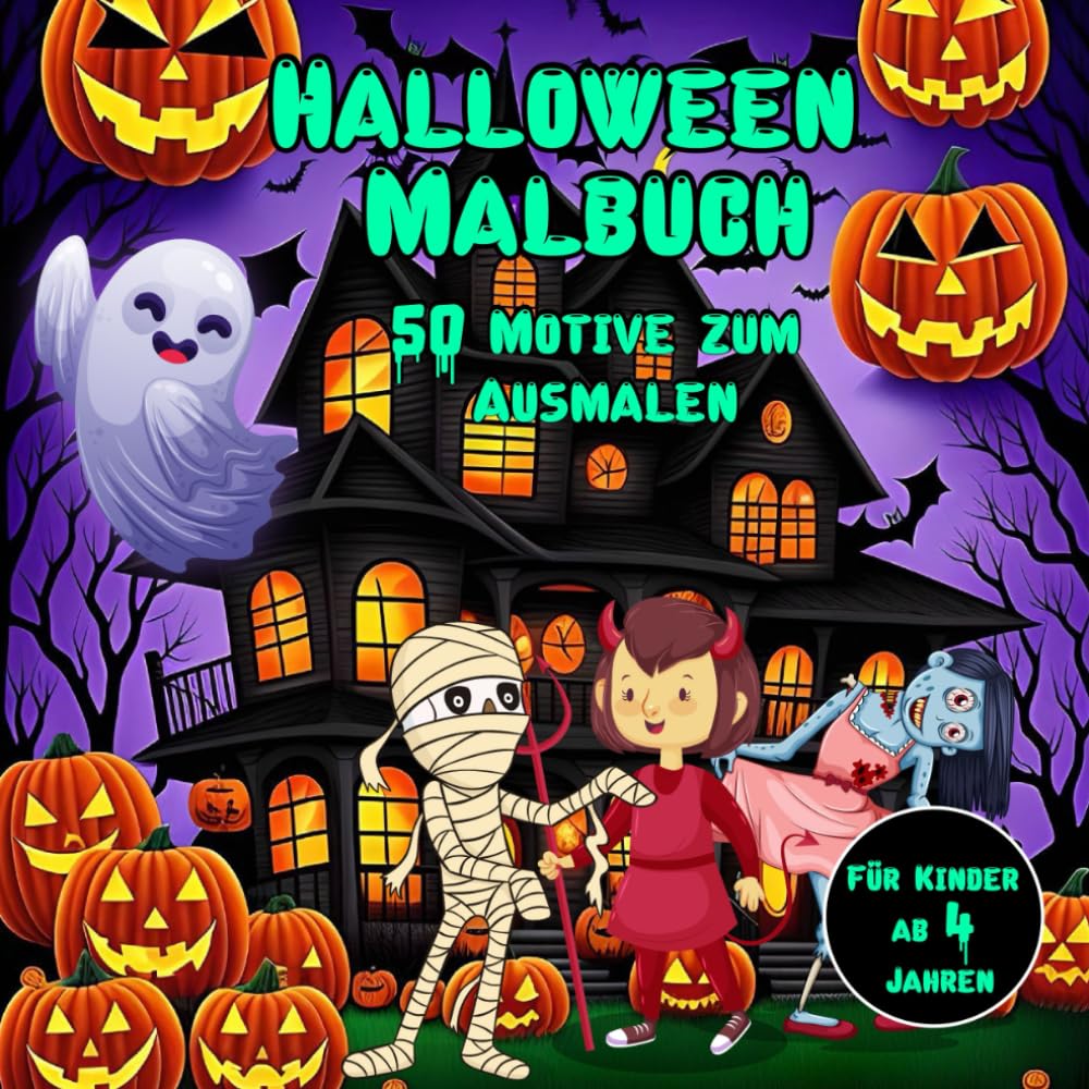 Halloween Malbuch: 50 Motive zum Ausmalen Novels & Short Stories