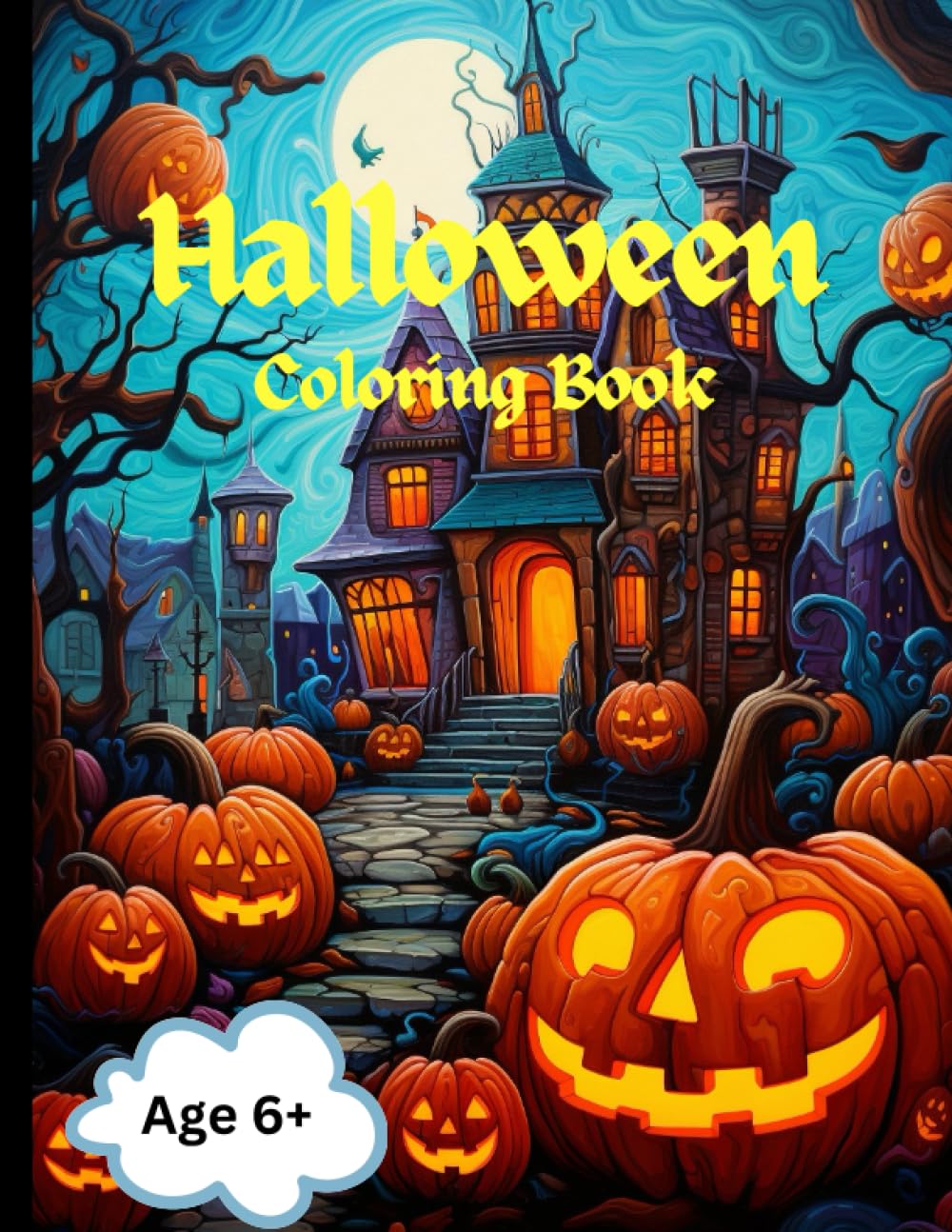 Halloween Coloring Book: Halloween Coloring Book for Kids and Adults, 8.5" X 11", 102 pages, 51 illustrations, hours of fun and relaxation Novels & Short Stories