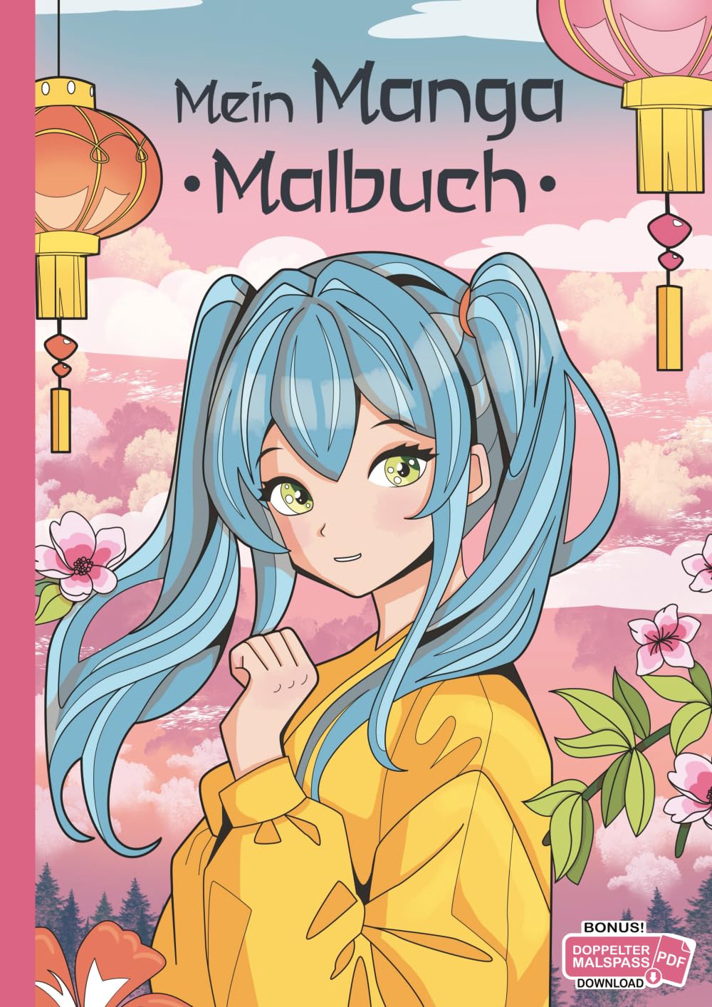 Mein Manga Malbuch: Ein Malbuch für Mädchen ab 8 Jahren mit 50 Manga-Motiven zum Ausmalen und Entspannen. Manga