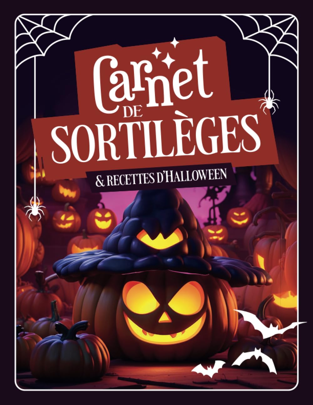 Carnet de Sortilèges et de Recettes d'Halloween pour Enfants: Cahier d'activités Halloween, idée cadeau enfants avec sorts, recettes, rituels, symboles. Grimoire magique pour petits sorciers. Parents & Children