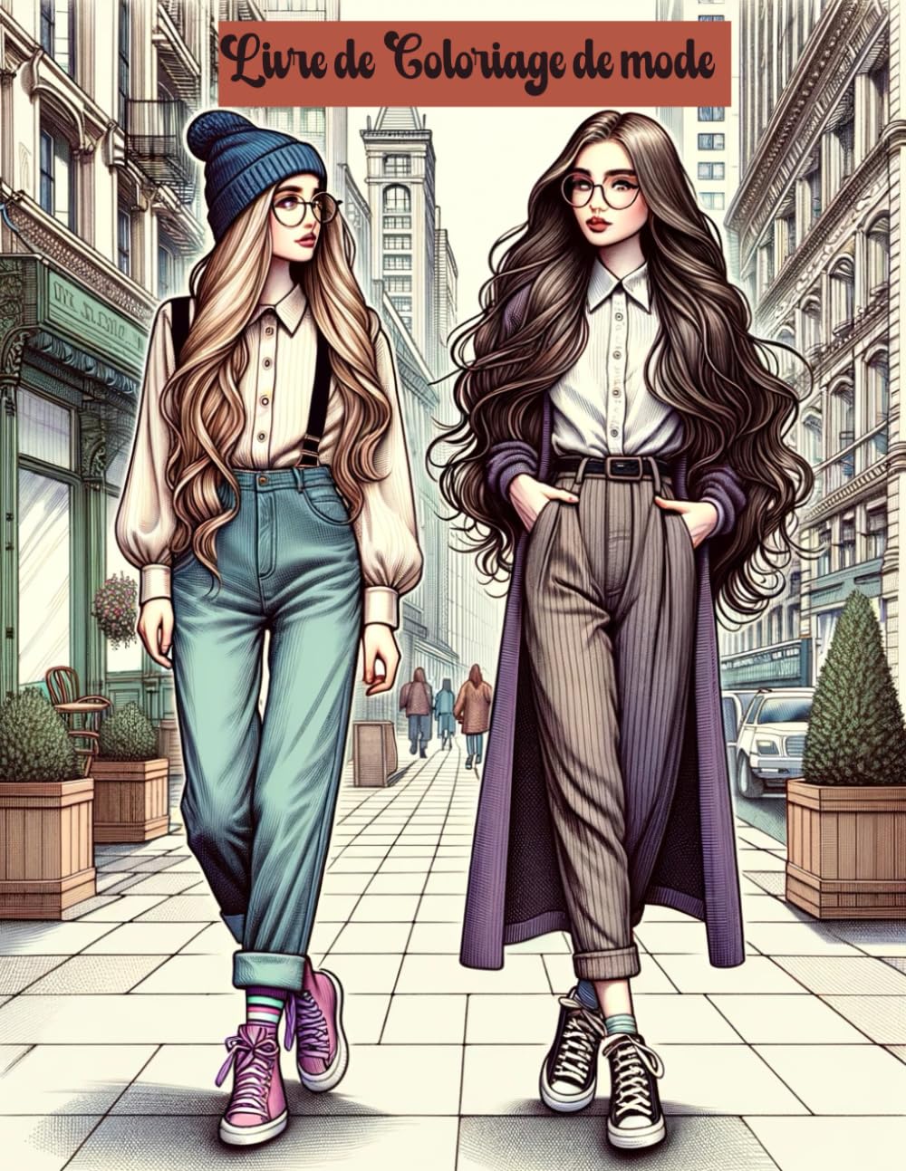 Livre De Coloriage De Mode: Livre De Coloriage De Mode élégant et Mignon book