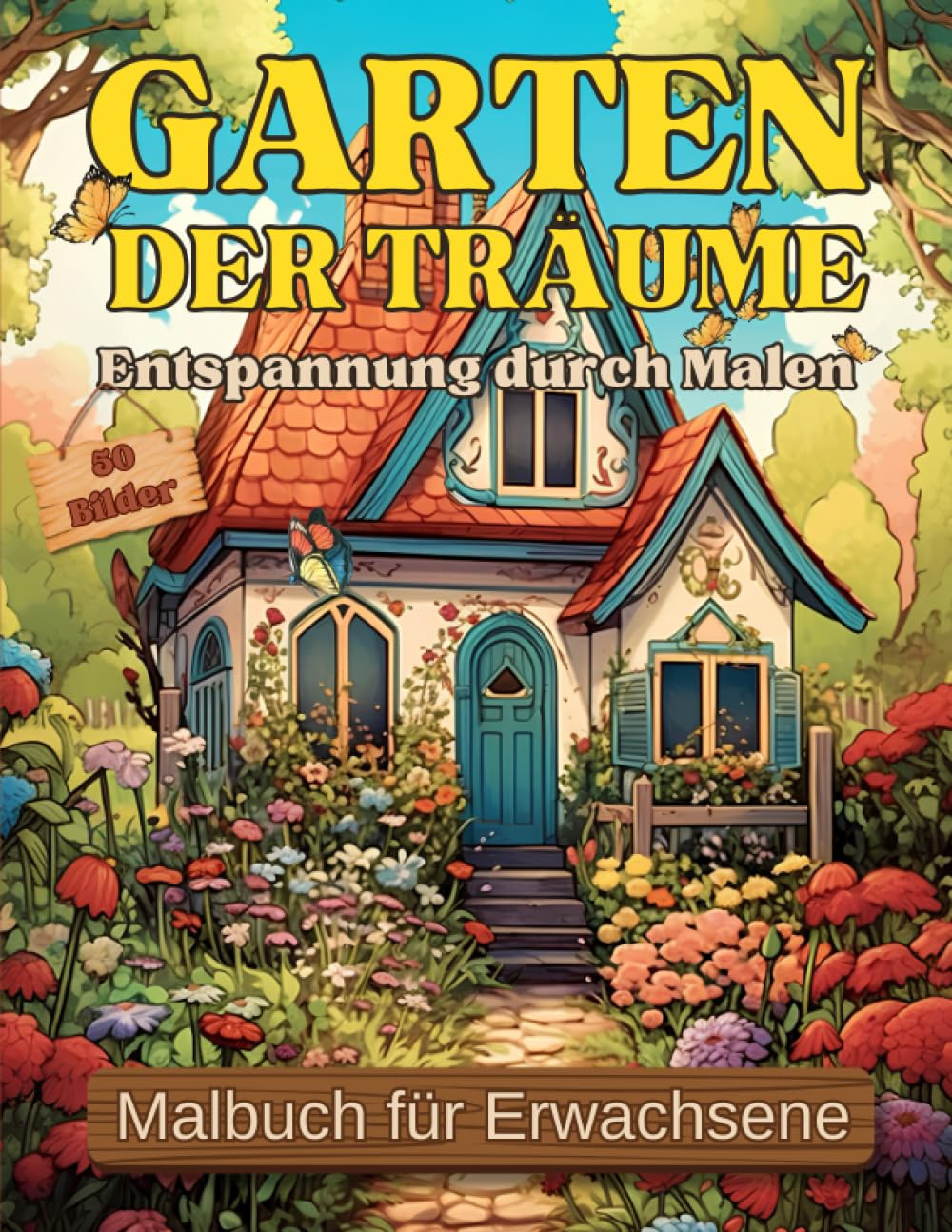 Malbuch für Erwachsene - GARTEN der TRÄUME Entspannung durch Malen: 50 wunderschönen Gartenlandschaften Motiven zum Ausmalen, ideales Geschenk für Garten und Blumenliebhaber (Graustufen-Emotionen) Architecture