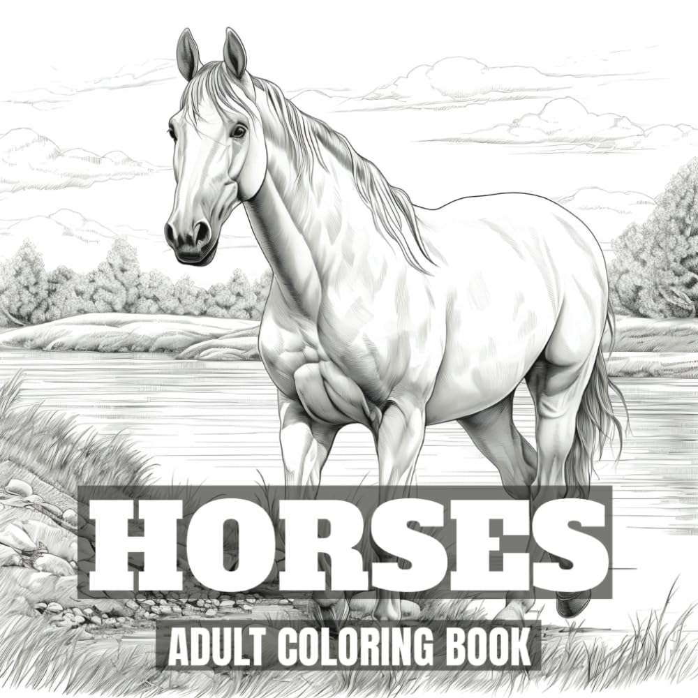 Horses: Horse Coloring Book for Adults book