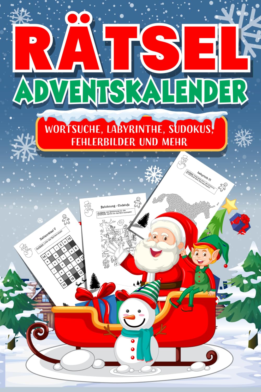 Rätsel Adventskalender 2023: Weihnachtskalender inkl. Kreuzworträtsel, Sudoku, Wortsuche, Logikaufgaben & Fehlerbilder - Geschenk für Erwachsene Lifestyle