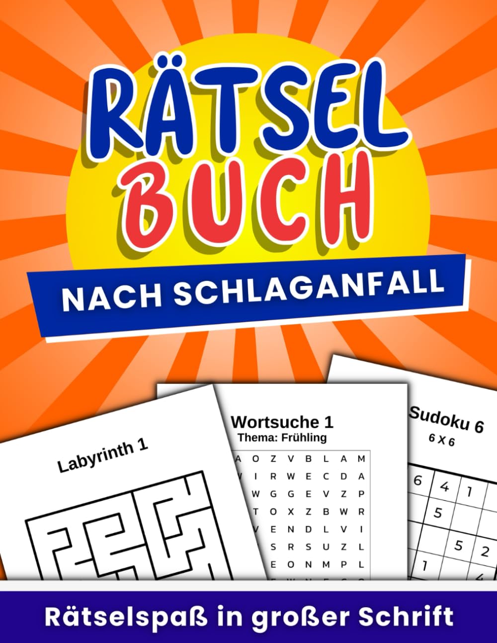 Rätselbuch nach Schlaganfall - Rätselspaß in großer Schrift: Hilfsmittel für die Rehabilitation zur Förderung von Feinmotorik und Konzentration Lifestyle