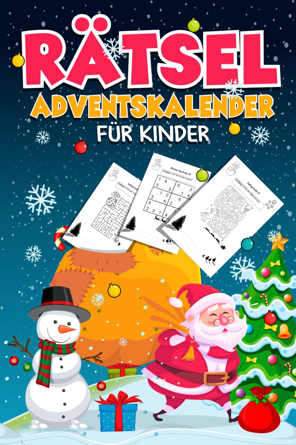 Rätsel Adventskalender für Kinder: Weihnachtskalender mit Kreuzworträtseln, Sudokus, Fehlerbildern, Labyrinthe und Wörtersuche - Geschenk für Kinder Lifestyle
