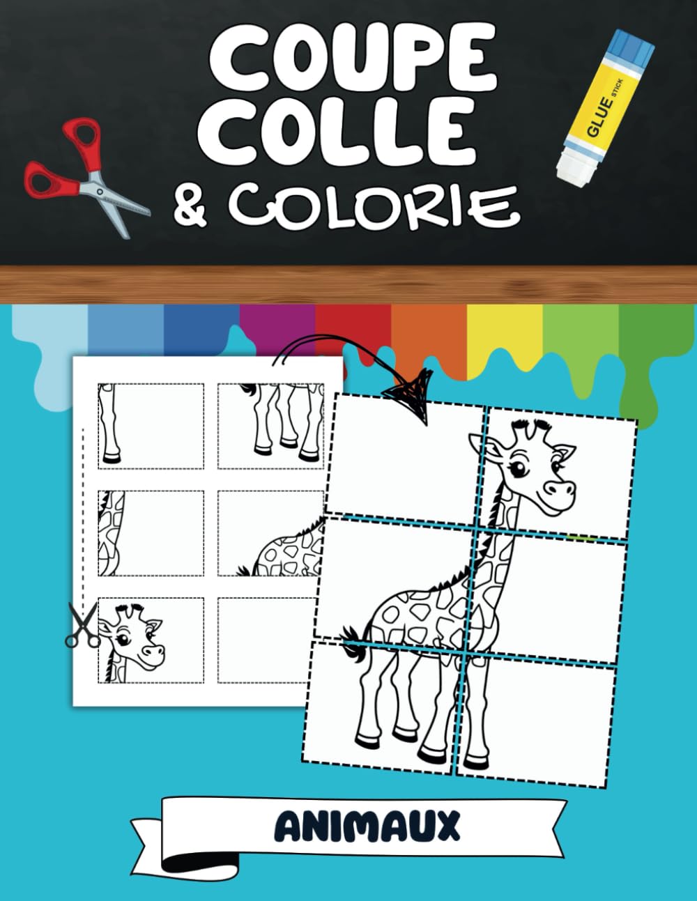 Coupe, Colle et Colorie : Les animaux: Livre de coloriage pour enfant | Cahier d’activités pour apprendre à découper book