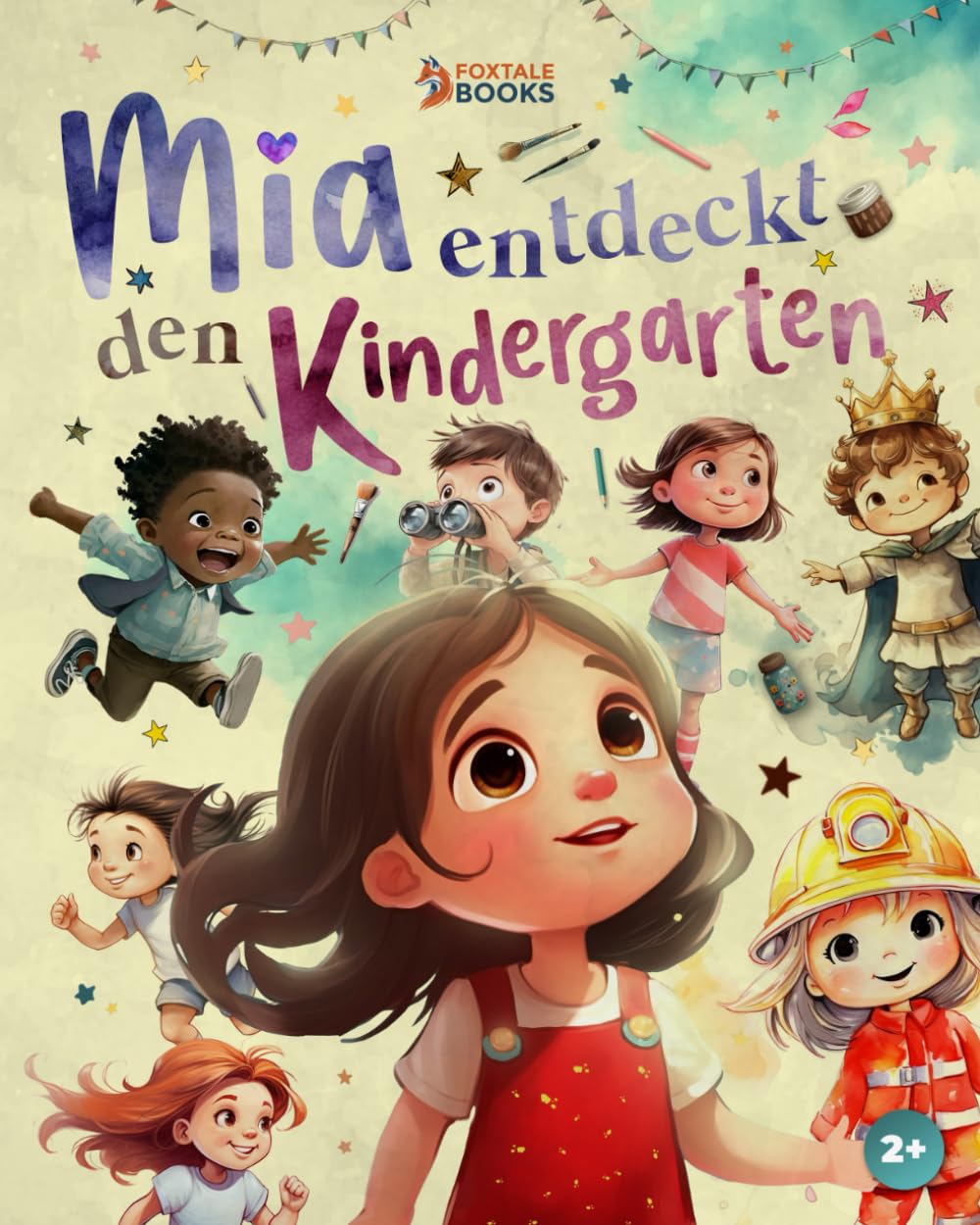 Mia entdeckt den Kindergarten: Ein illustriertes Kinderbuch für die Kita-Eingewöhnung: Für Mädchen ab 2 Jahren (Bücher zur Kita-Eingewöhnung: Mia & Noah entdecken den Kindergarten) Non-fiction