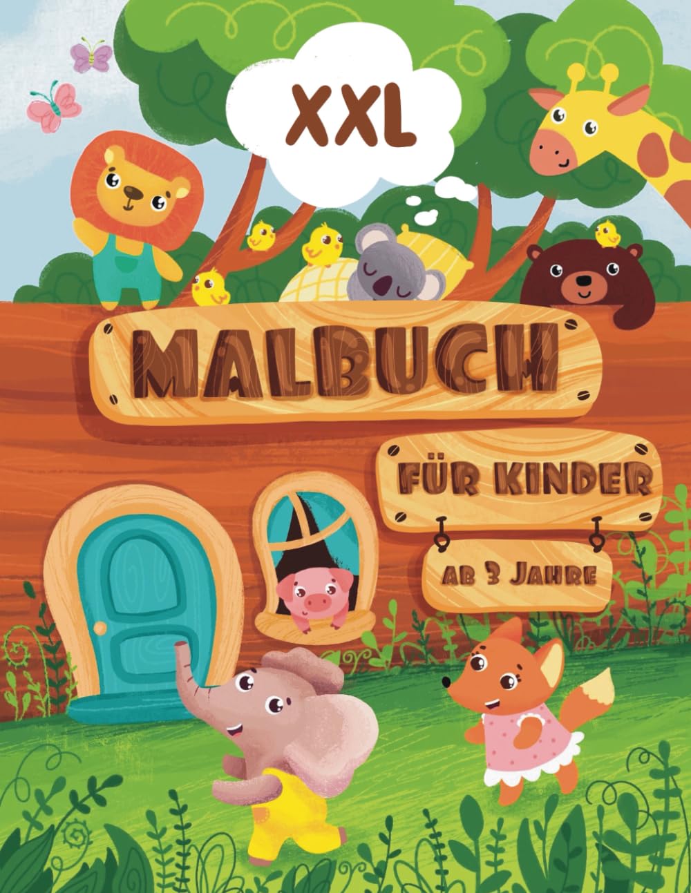 XXL Malbuch für Kinder ab 3 Jahre: 75 tierische niedliche Motive zum Kreativen Kritzeln und Ausmalen - Malspaß ab 3 um Kreativität zu Fördern - Perfektes Geschenk für Kinder ab 3 Jahren Non-fiction