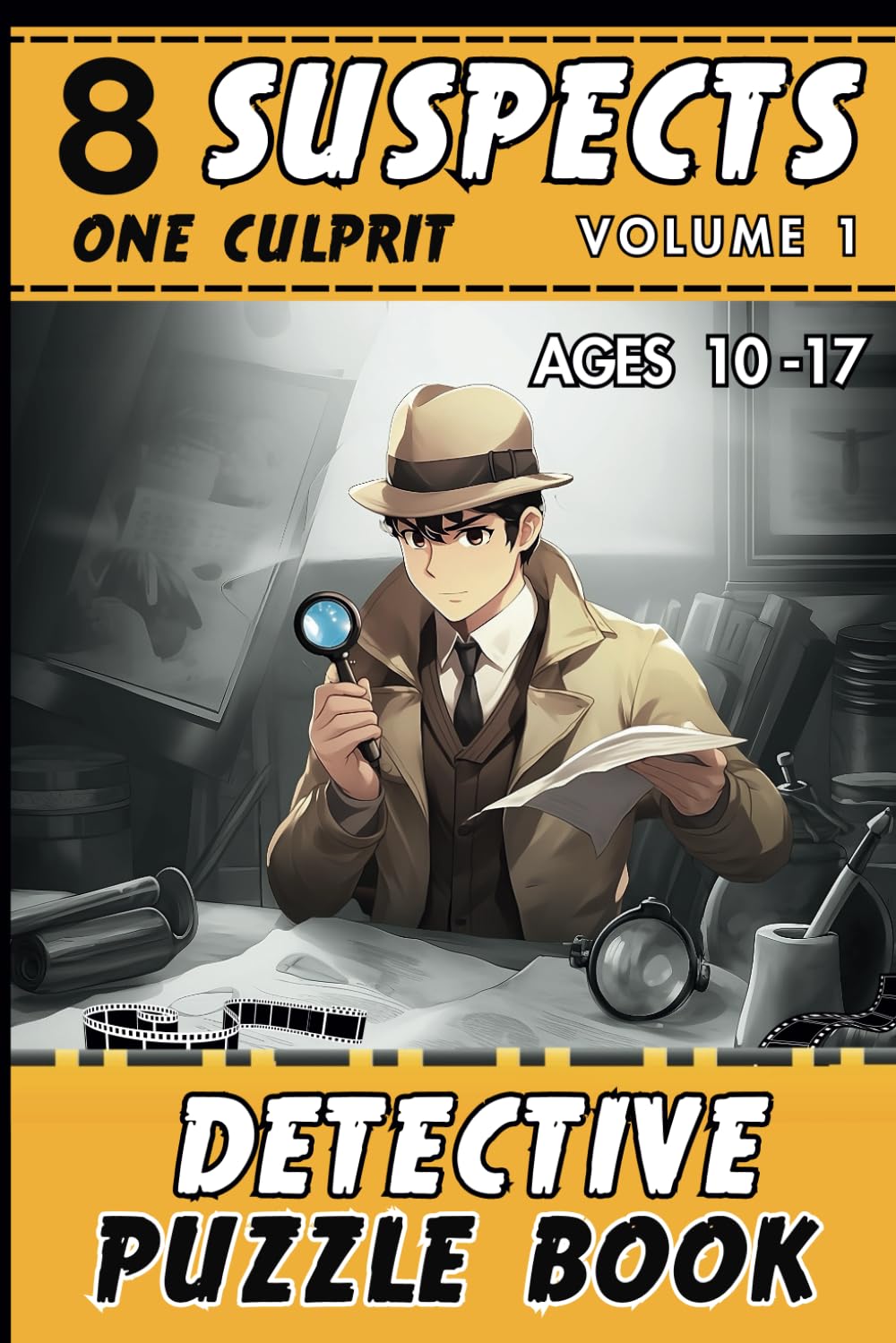 8 suspects one culprit - volume 1: Logic and detective puzzle book for kids and teenagers. Alex the detective investigates. Crime puzzle Book. Leisure & Fun
