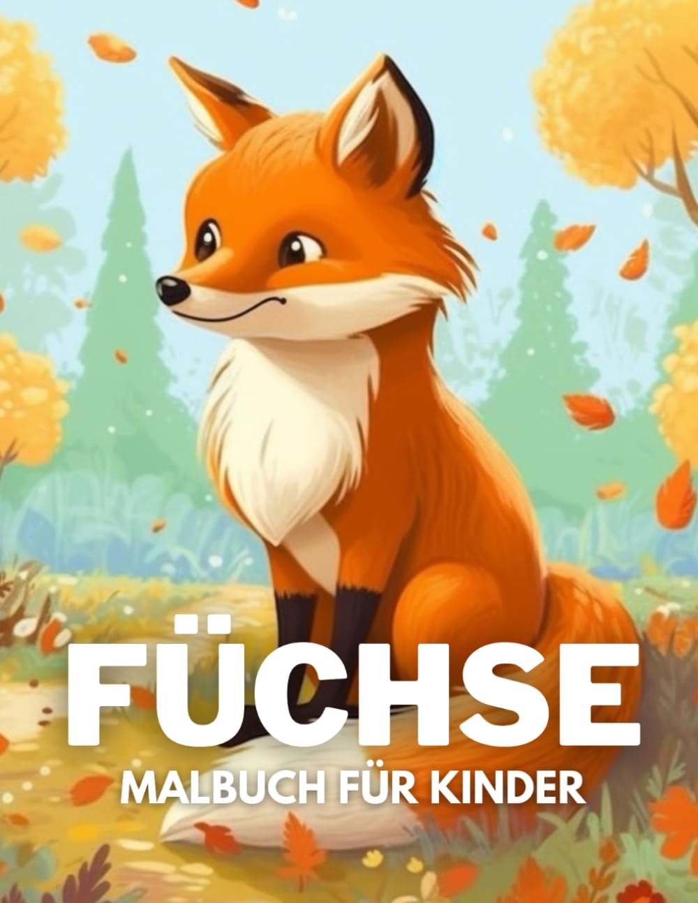 Füchse Malbuch für Kinder: +40 lustige und einfache Zeichnungen von niedlichen Füchse zum Ausmalen für Kinder, Jungen und Mädchen, die Füchse lieben und Stress abbauen und entspannen Novels & Short Stories