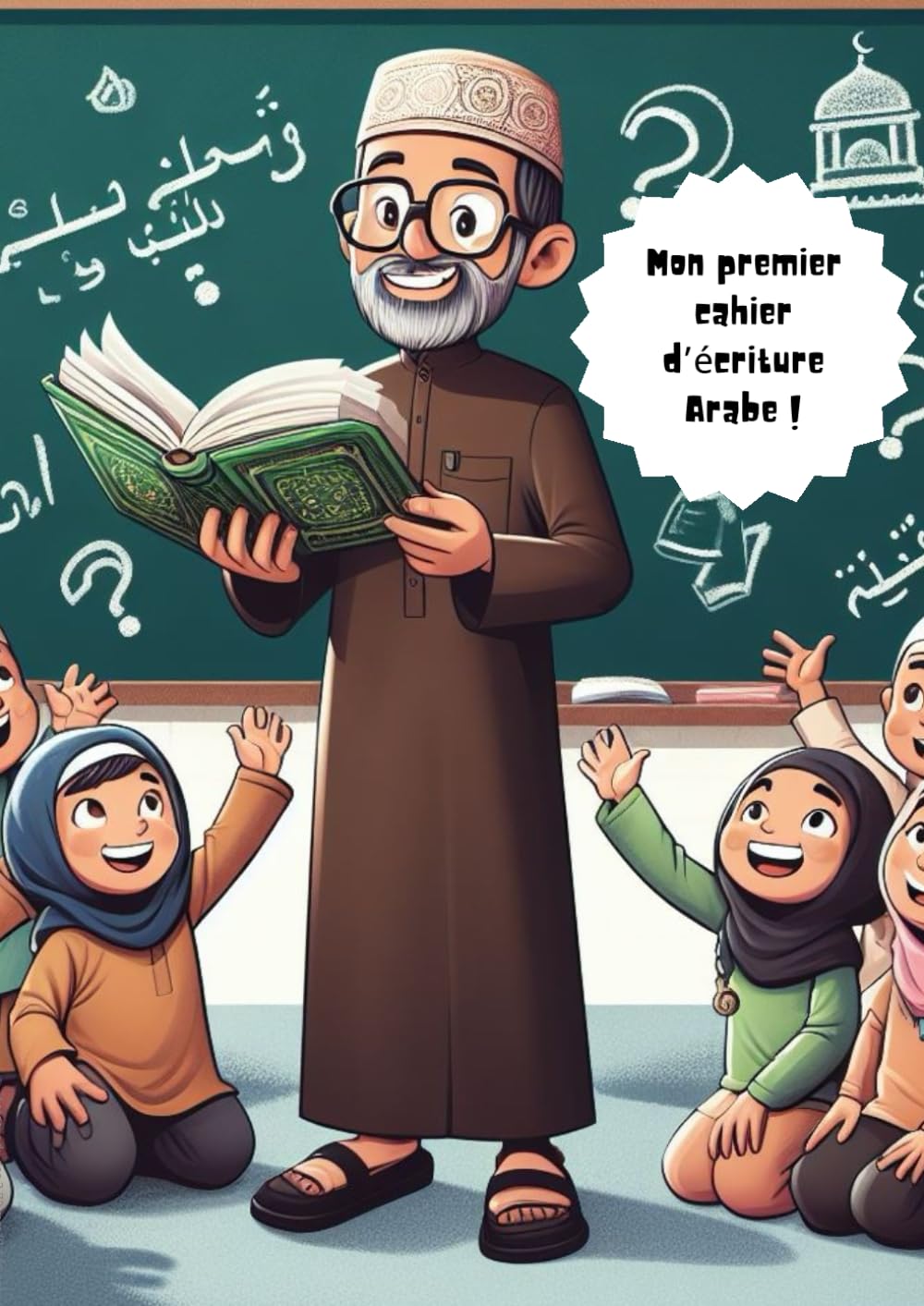 Mon premier cahier d'écriture arabe: écriture quizz coloriage pour apprendre l'arabe et l'slam en s'amusant Leisure & Fun
