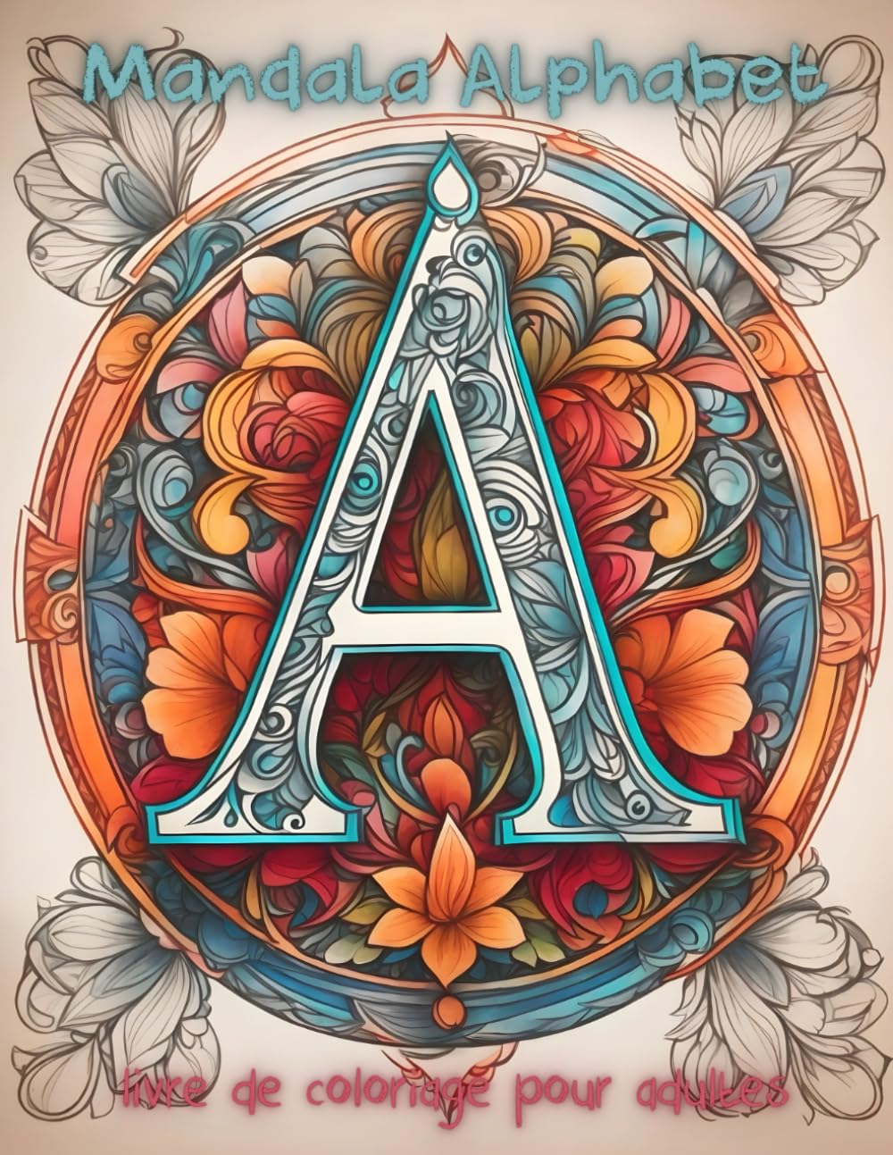 Livre de Coloriage Mandala Alphabet: 50 Illustrations pour Adultes book