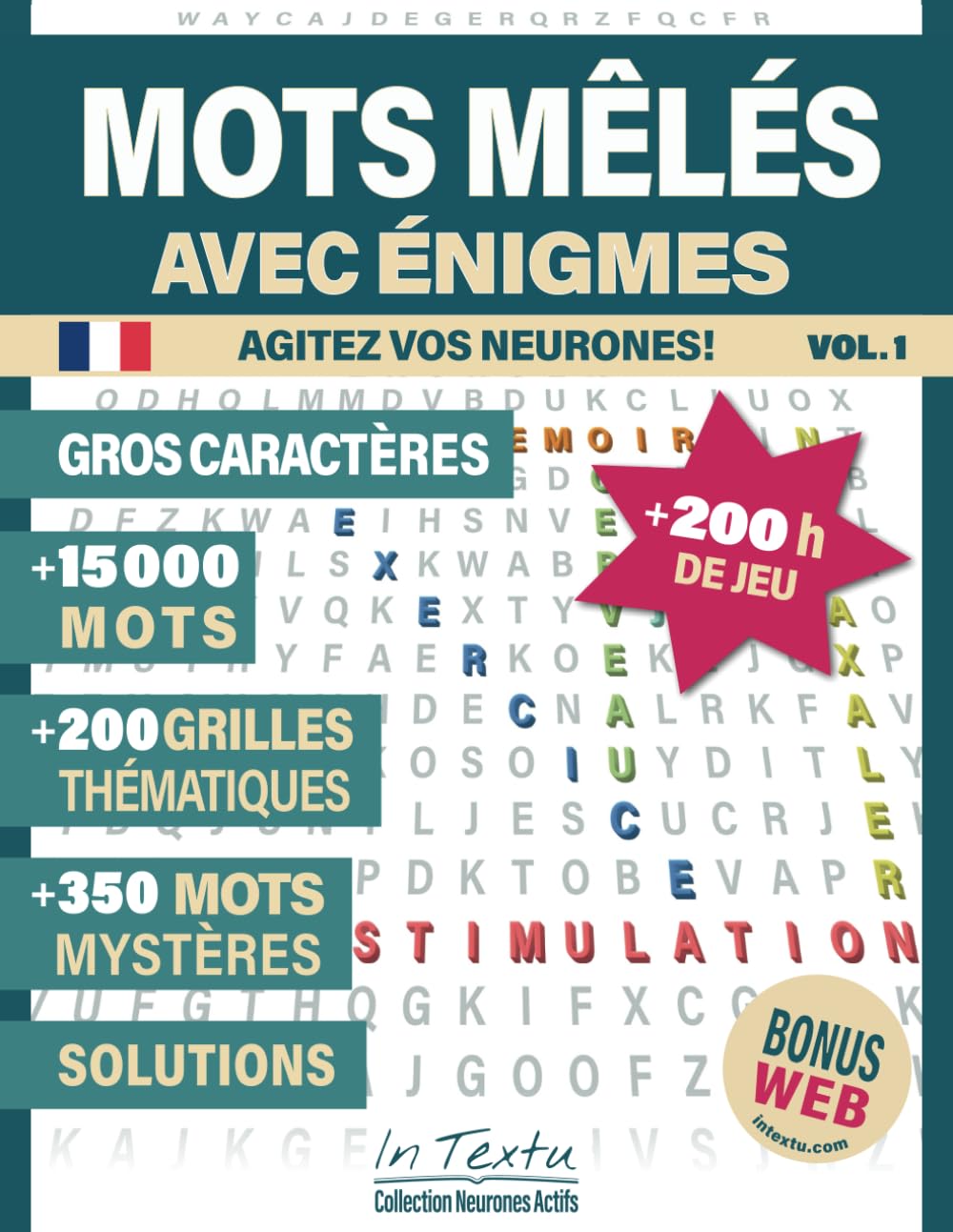 Mots Mêlés Avec Énigmes: plus de 15 000 Mots, 200 Grilles, 350 mots mystères Leisure & Fun