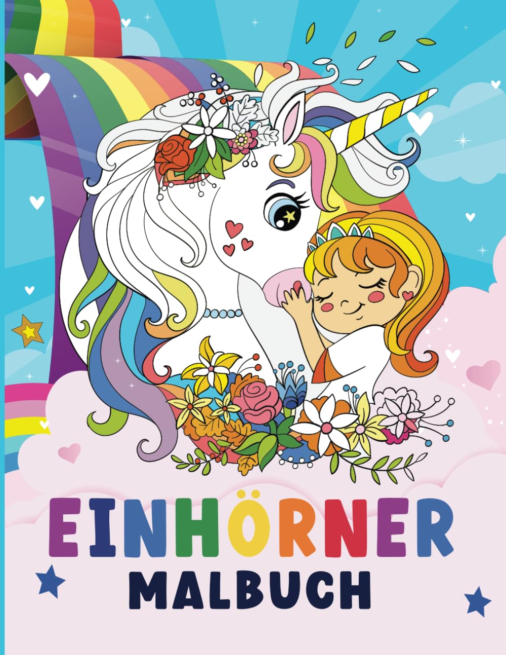 Einhorn Malbuch Für Kinder im Alter von 4-8 Jahren: Kreativer Spaß für kleine Künstler Pets