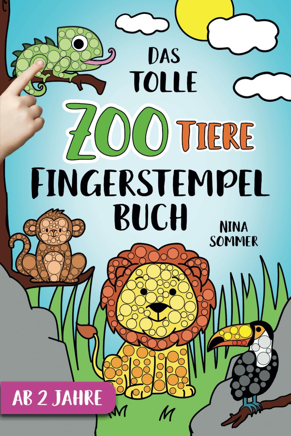 Das tolle Zoo Tiere Fingerstempelbuch ab 2 Jahre: Fingerstempeln für Jungen und Mädchen book